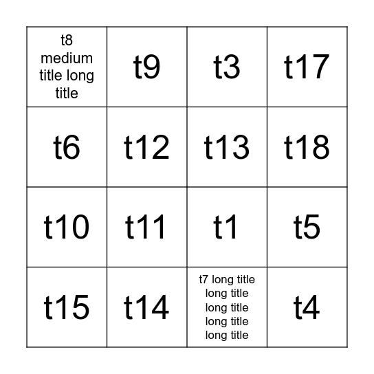 Sustainability Solutions Bingo Card