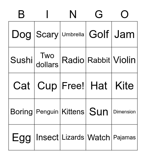 C5 plus Lesson 21 Book D Bingo Card