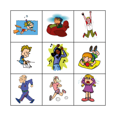 I CAN / I CANNOT Bingo Card