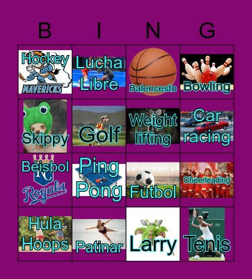 Los Deportes Bingo Card
