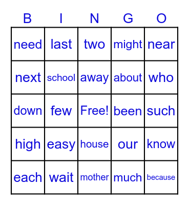 Bingo Card