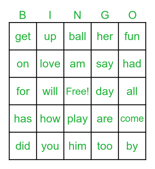 Bingo Card