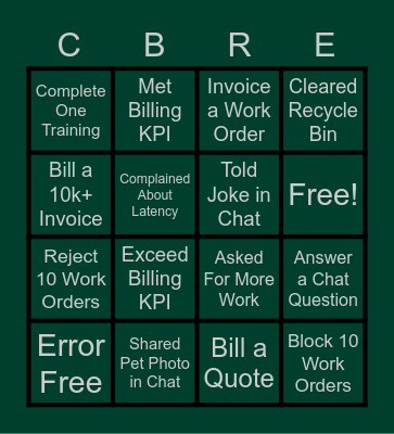 March Bingo Card