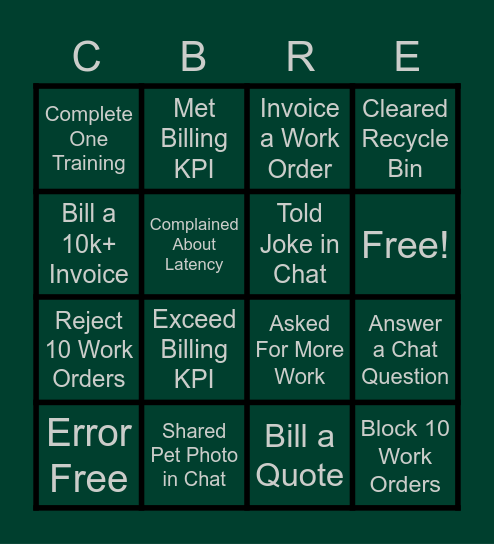 March Bingo Card