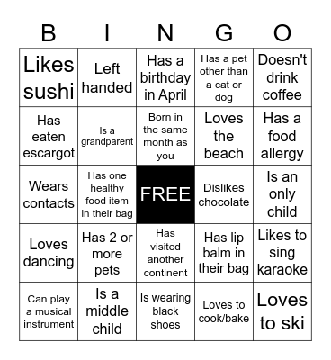 Patient Access Week 2023 Bingo Card