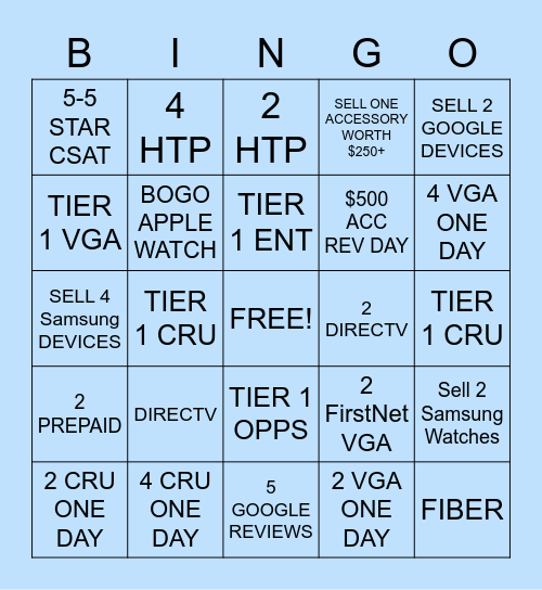 MARCH MADNESS SELLERS BINGO Card