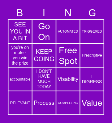 SCOTTISIMS BINGO Card