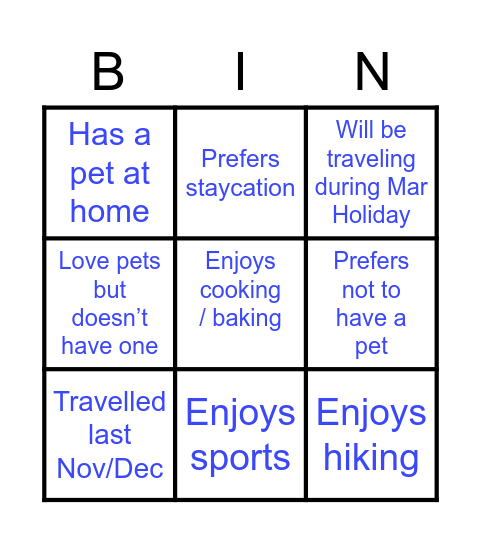 Bingo Card