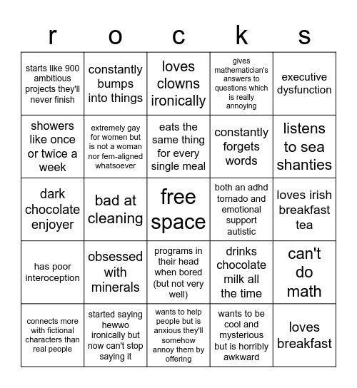 neph bingo Card