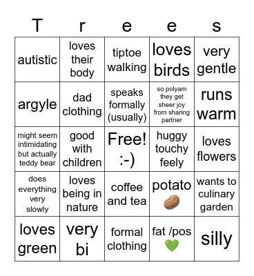 Tom Bingo Card