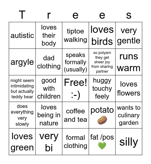 Tom Bingo Card