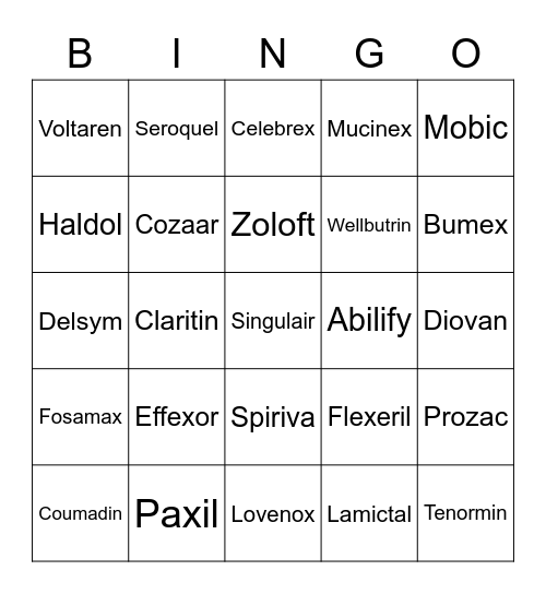 ~Review Bingo~ Bingo Card