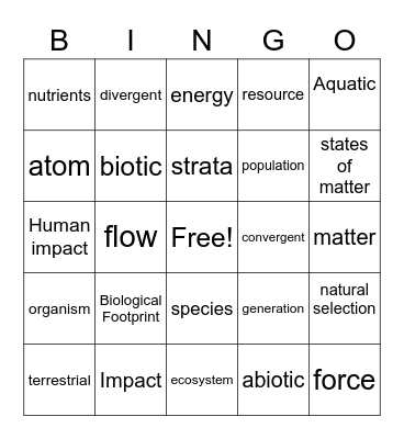 State Assessment Test Prep Bingo Card