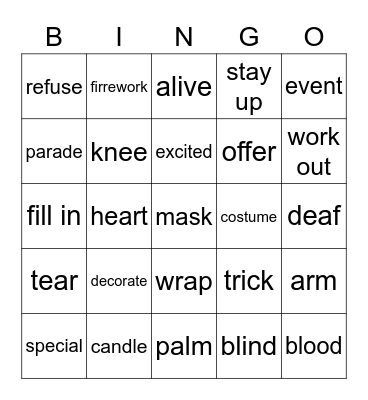 Bingo Card