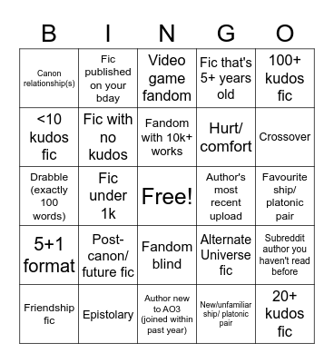 Bingo Card
