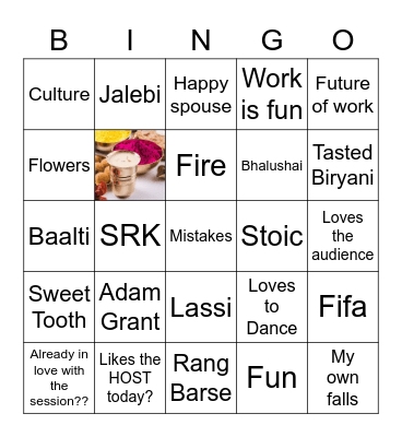Let's Play Holi test! Bingo Card