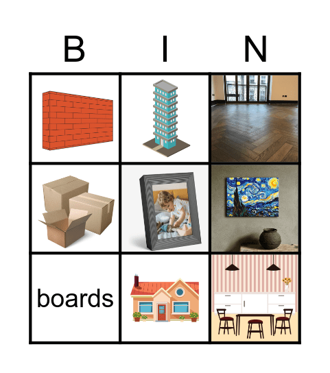 HOME Bingo Card