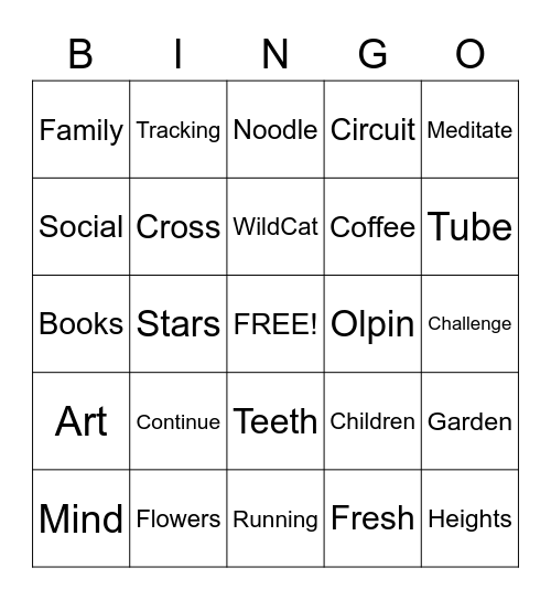 QR Code Bingo Card