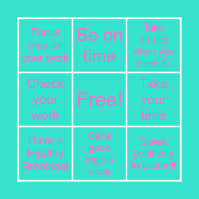 Donut Stress About The Test Bingo Card