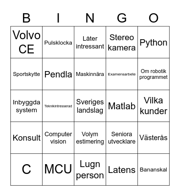 Ludwig Intervju Bingo Card
