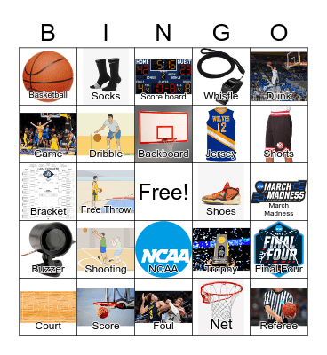 Basketball Bingo Card