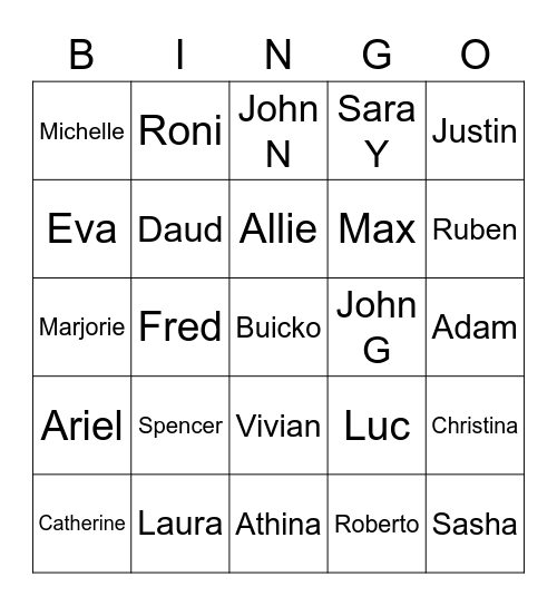 FAU Surgery BINGO Card