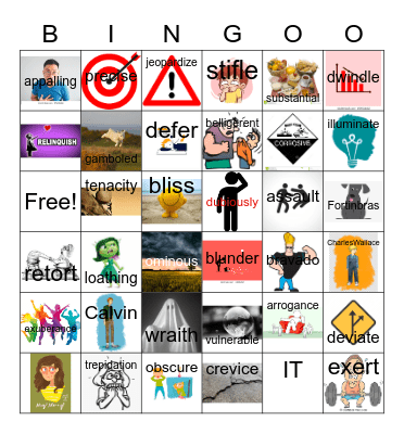 A Wrinkle in Time BINGO Card