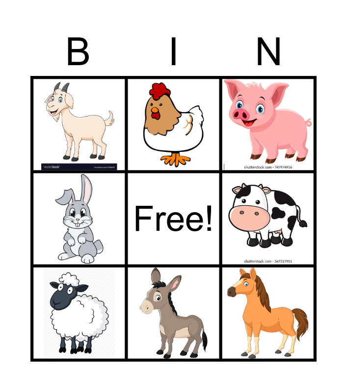 Agriculture Bingo Card