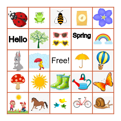 Happy Spring Break! Bingo Card