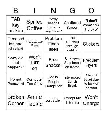 TSS BINGO Card