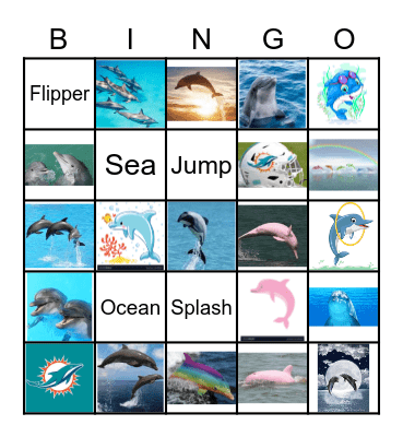 Dolphin BINGO Card