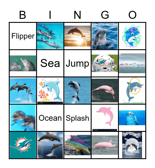 Dolphin BINGO Card