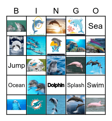 Dolphin BINGO Card