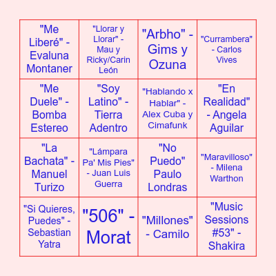 Locura de Marzo 2023 Bingo Card