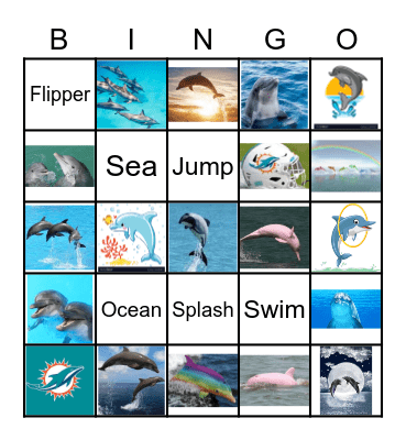 Dolphin BINGO Card