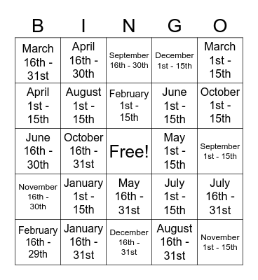 Birthday Bingo Ice Breaker Bingo Card