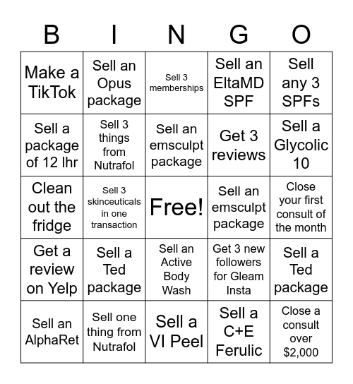 March Bingo Card