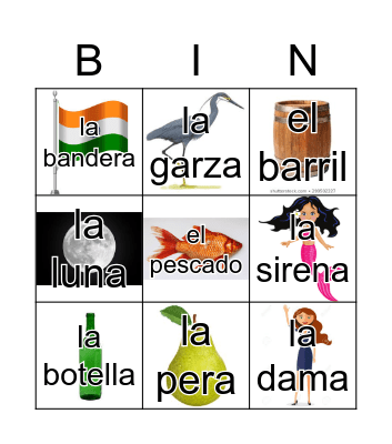 Loteria Mi Pueblito Bingo Card