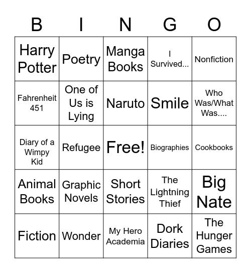 Read Across America Bingo 2023 Bingo Card