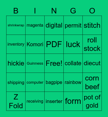 March Madness Bingo Card