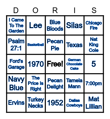 It's All About Me Jeopardy Bingo Card