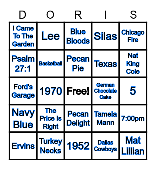 It's All About Me Jeopardy Bingo Card