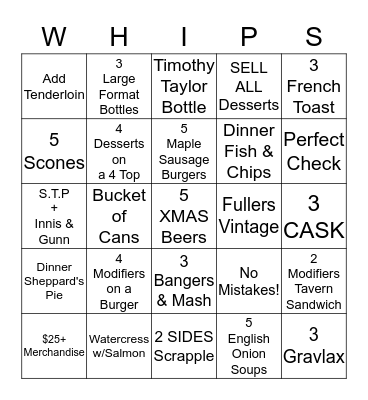 Sunday Funday!! Bingo Card