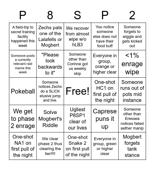 Alpha Bingo Legend Bingo Card