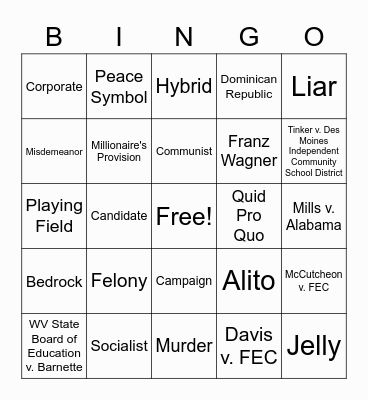 Conduct That Communicates Bingo Card