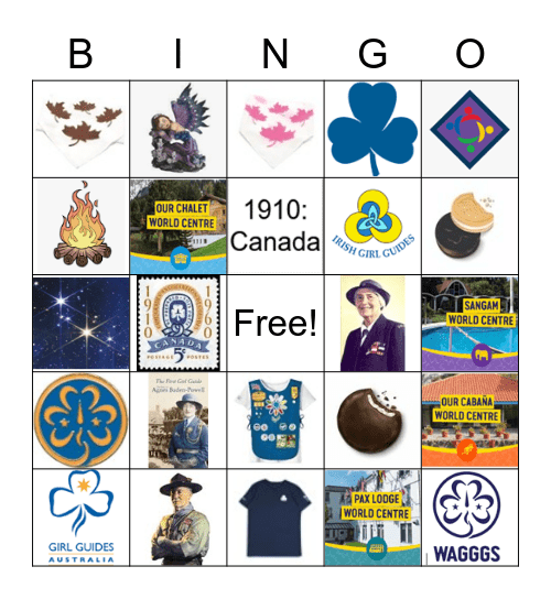 Global Guiding Bingo Card