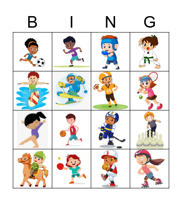 Sports Bingo Card