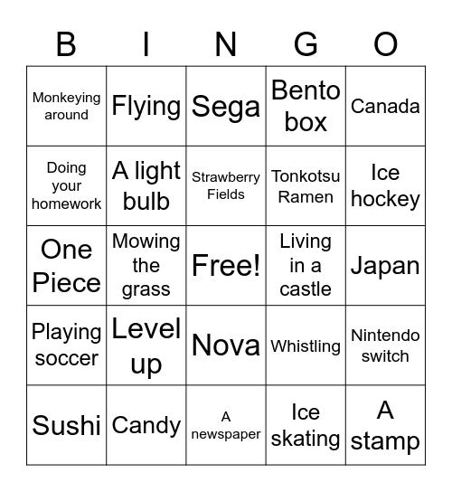 C3 Lesson 21 Book D Bingo Card