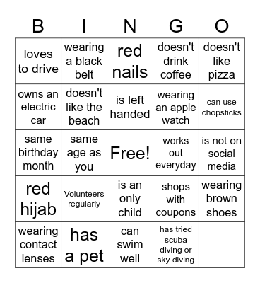 MARRY MUSLIMS Bingo Card