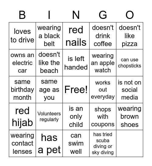 MARRY MUSLIMS Bingo Card